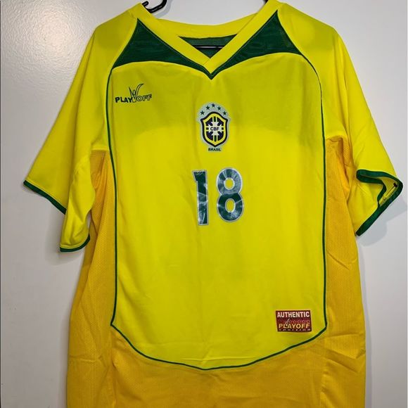 Authentic Playoff Other - Authentic Playoff Brazil Soccer Jersey